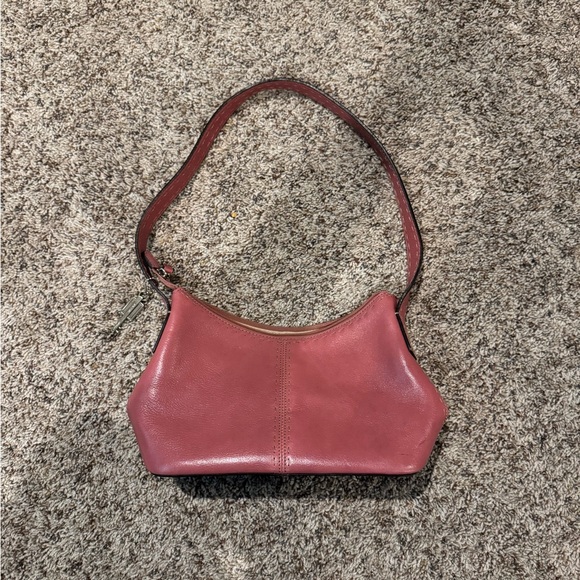 VINTAGE Fossil Pink Leather Shoulder Bag - Picture 1 of 4